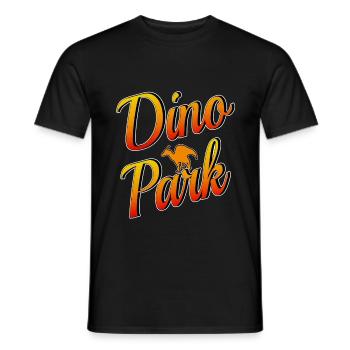 Dino Park T-Rex dinosaures Préhistoire - T-shirt homme - noir - Devant - AI Model Male 178 light (178cm)