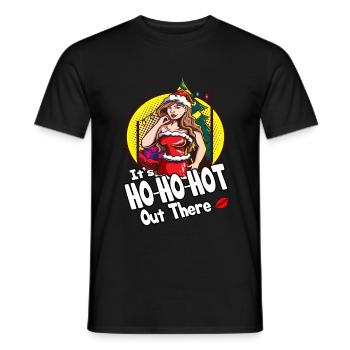 Christmas in July Sexy Girl Weihnachten Lippen - Männer T-Shirt - Schwarz - Vorne - AI Model Male 178 light (178cm)