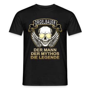 Orgelbauer Mann Mythos Legende - Männer T-Shirt - Schwarz - Vorne - AI Model Male 178 light (178cm)