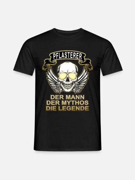 Pflasterer Mann Mythos Legende - Männer T-Shirt - Schwarz