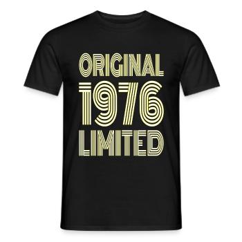 Original 1976 Limité - T-shirt homme - noir - Devant - AI Model Male 178 light (178cm)