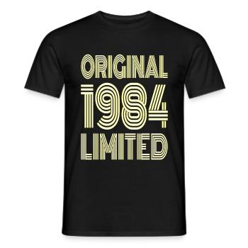 Original 1984 Limitiert - Männer T-Shirt - Schwarz - Vorne - AI Model Male 178 light (178cm)