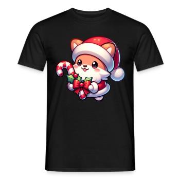 Xmas Sweet Christmas Santa Claus Christmas - Men's T-Shirt - black - Front - AI Model Male 178 light (178cm)
