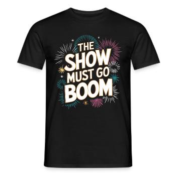 Pyrotechniker Feuerwerk Pyrotechnik - Männer T-Shirt - Schwarz - Vorne - AI Model Male 178 light (178cm)