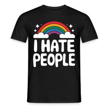 Lustig Sarkasmus sarkastischer Humor Ironie - Männer T-Shirt - Schwarz - Vorne - AI Model Male 178 light (178cm)