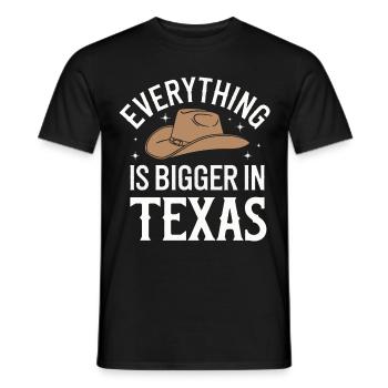 Texas State Texans Texas - Men's T-Shirt - black - Front - AI Model Male 178 light (178cm)