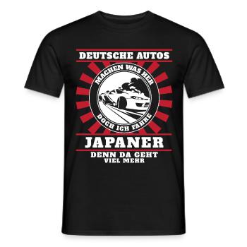Ich fahre Japaner - Männer T-Shirt - Schwarz - Vorne - AI Model Male 178 light (178cm)