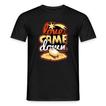 Jésus vient la naissance de Noël - T-shirt homme - noir - Devant - AI Model Male 178 light (178cm)