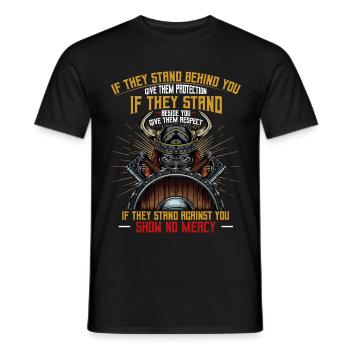 Wikinger - Männer T-Shirt - Schwarz - Vorne - AI Model Male 178 light (178cm)