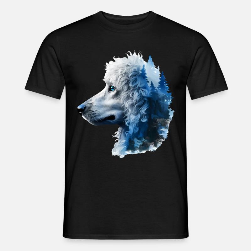 Pudel - Männer T-Shirt - Schwarz