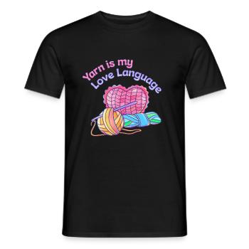Häkeln und Stricken Hobby Häkelnadel - Männer T-Shirt - Schwarz - Vorne - AI Model Male 178 light (178cm)