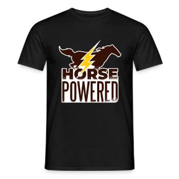 Pferde Stärke - Horse Powered - Männer T-Shirt - Schwarz - Vorne - AI Model Male 178 light (178cm)