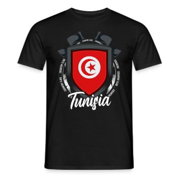 Tunesien - Männer T-Shirt - Schwarz - Vorne - AI Model Male 178 light (178cm)