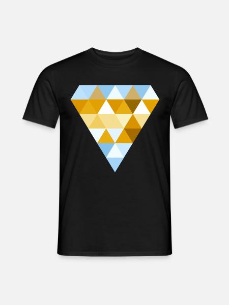 Caramel Diamond - Männer T-Shirt - Schwarz