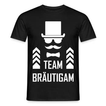 Team Bräutigam 2 - Männer T-Shirt - Schwarz - Vorne - AI Model Male 178 light (178cm)