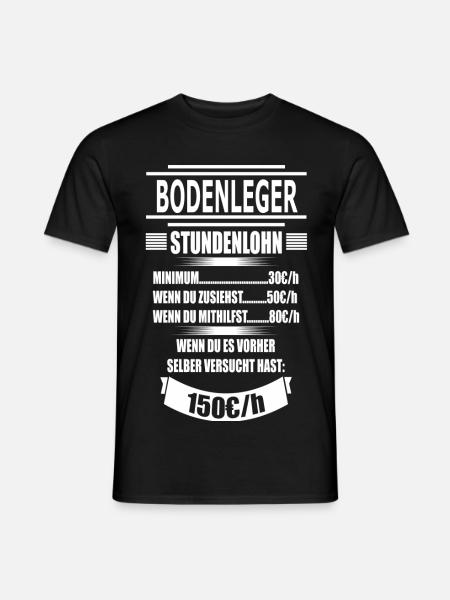 BODENLEGER - Männer T-Shirt - Schwarz
