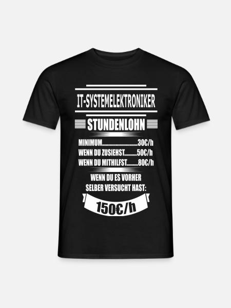 IT-SYSTEMELEKTRONIKER - Männer T-Shirt - Schwarz