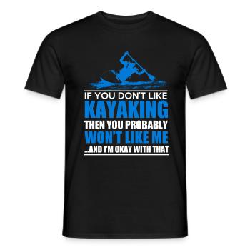 Kayak - Männer T-Shirt - Schwarz - Vorne - AI Model Male 178 light (178cm)