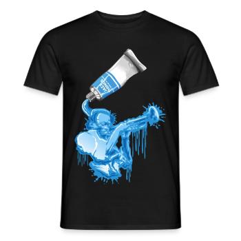Jazz tube - Männer T-Shirt - Schwarz - Vorne - AI Model Male 178 light (178cm)