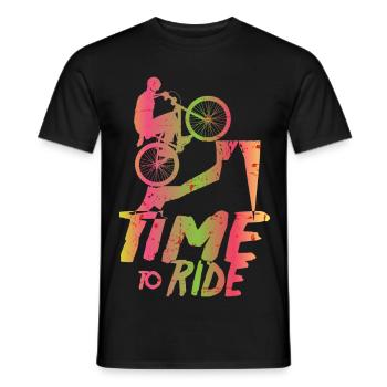 Vététistes - T-shirt homme - noir - Devant - AI Model Male 178 light (178cm)