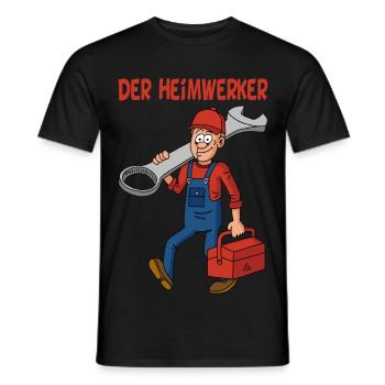 der Heimwerker - Männer T-Shirt - Schwarz - Vorne - AI Model Male 178 light (178cm)