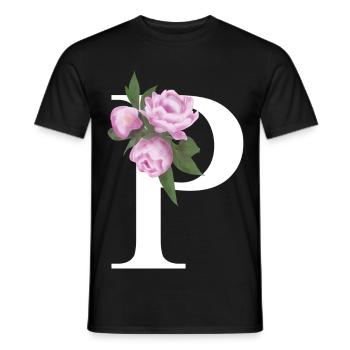 P - Männer T-Shirt - Schwarz - Vorne - AI Model Male 178 light (178cm)