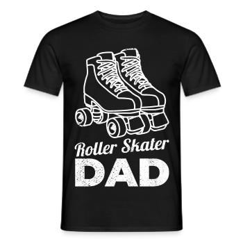 Père patineur à roulettes - T-shirt homme - noir - Devant - AI Model Male 178 light (178cm)