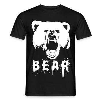 Bear - Men's T-Shirt - black - Front - AI Model Male 178 light (178cm)