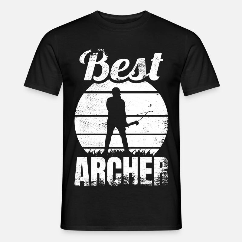 Bester Bogenschütze - Männer T-Shirt - Schwarz