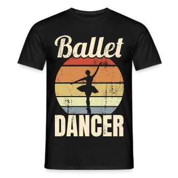 Danseuse de ballet vintage - T-shirt homme - noir - Devant - AI Model Male 178 light (178cm)