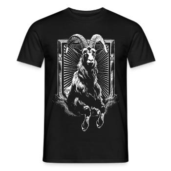 Capra Diaboli - Men's T-Shirt - black - Front - AI Model Male 178 light (178cm)