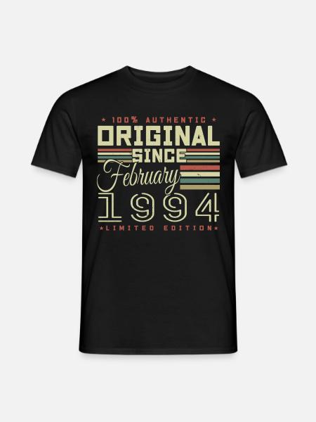Awesome since February 1994 - Men's T-Shirt - black