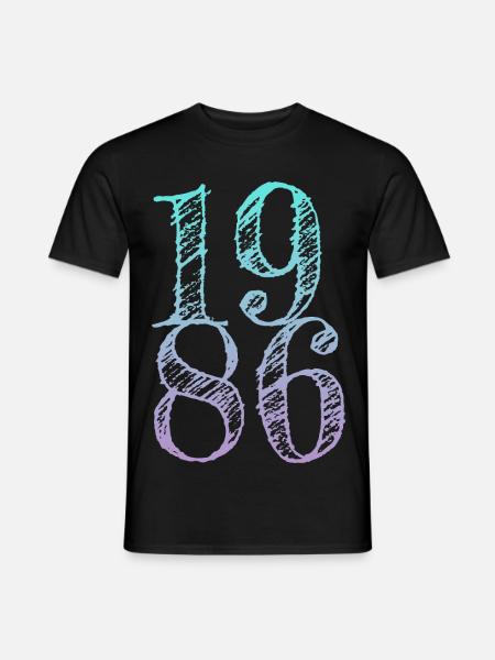 Millésime 1986 - T-shirt homme - noir