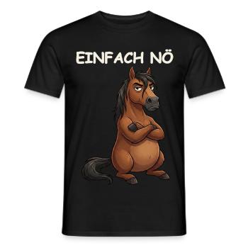 Horse Funny Saying - Men's T-Shirt - black - Front - AI Model Male 178 light (178cm)