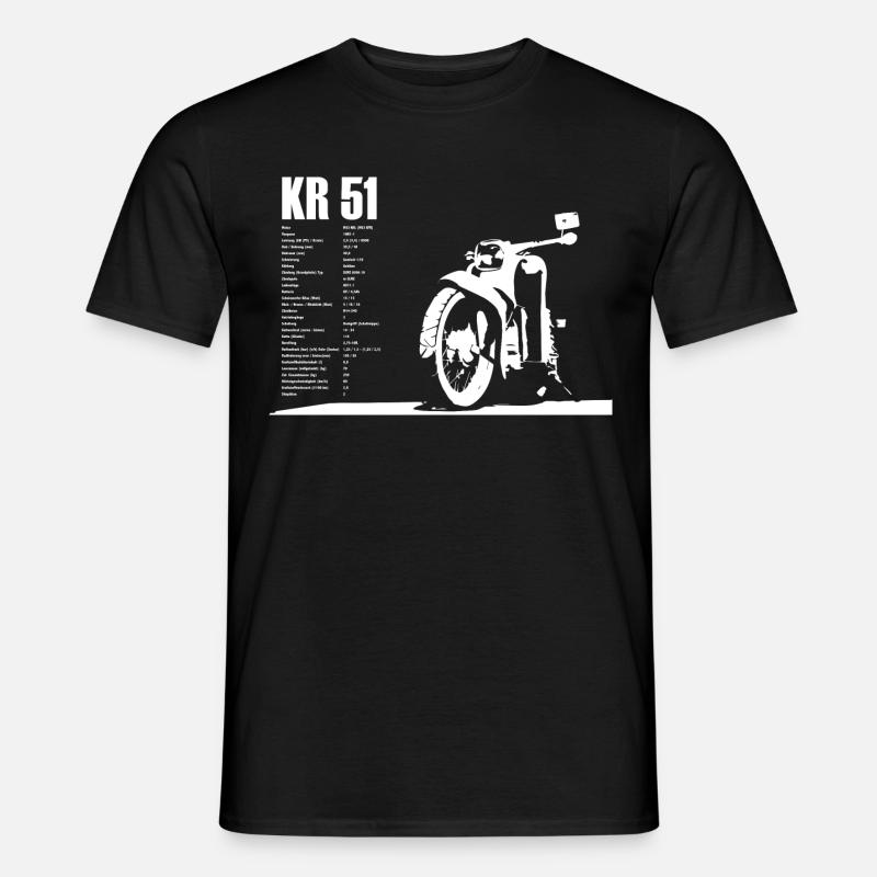 Simson Schwalbe Kr-51 - Männer T-Shirt - Schwarz