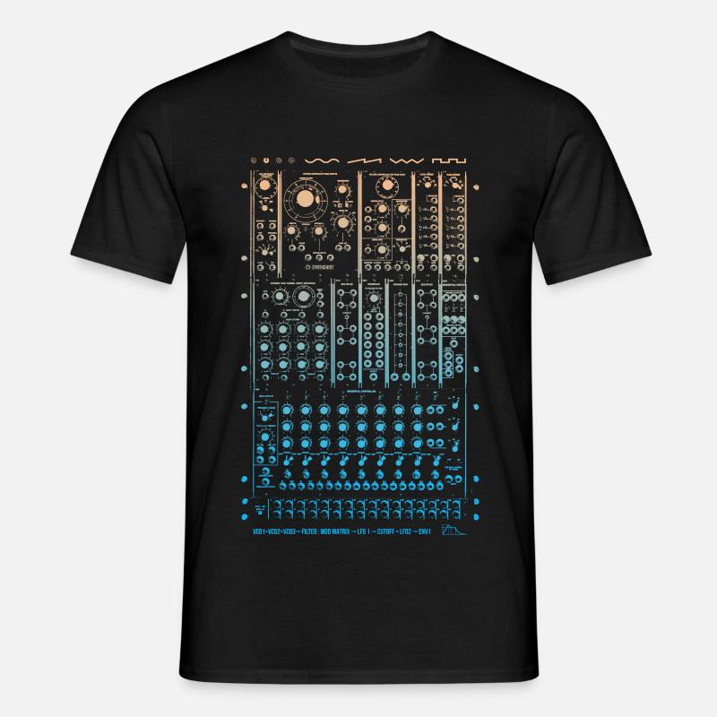 Modular Synth - Men's T-Shirt - black