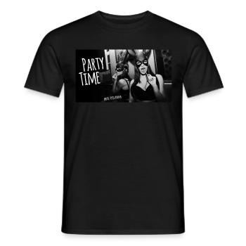 PARTY TIME - Peter Atkins - Männer T-Shirt - Schwarz - Vorne - AI Model Male 178 light (178cm)