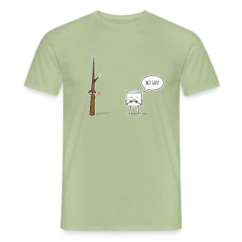 Marshmallow - Men's T-Shirt - sage - Front - AI Model Male 178 light (178cm)