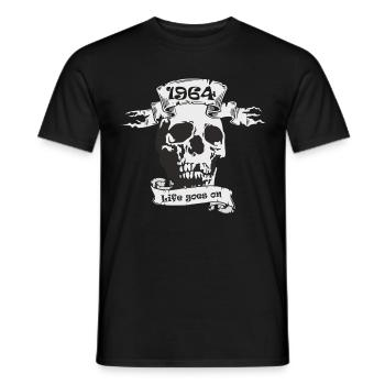 1964 - Männer T-Shirt - Schwarz - Vorne - AI Model Male 178 light (178cm)