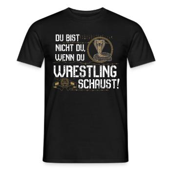 Wrestling schauen - Männer T-Shirt - Schwarz - Vorne - AI Model Male 178 light (178cm)