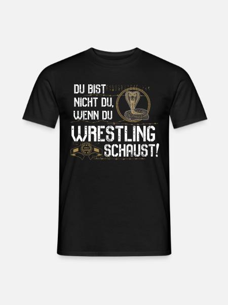 Wrestling schauen - Männer T-Shirt - Schwarz