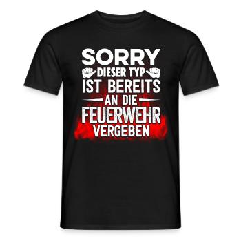 Feuerwehr vergeben Typ - Männer T-Shirt - Schwarz - Vorne - AI Model Male 178 light (178cm)