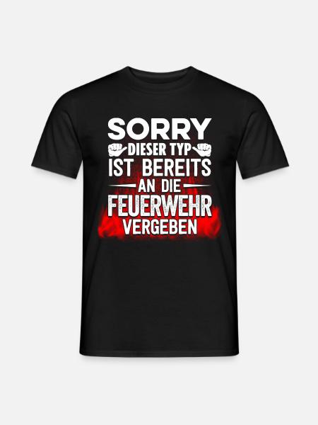 Feuerwehr vergeben Typ - Männer T-Shirt - Schwarz