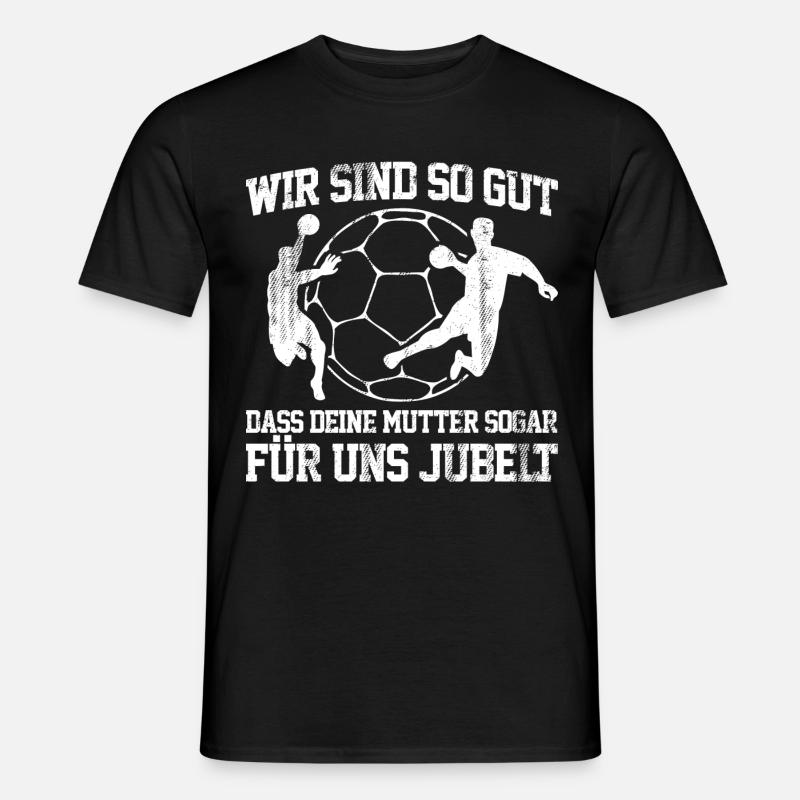 Handball - Mutter - Männer T-Shirt - Schwarz