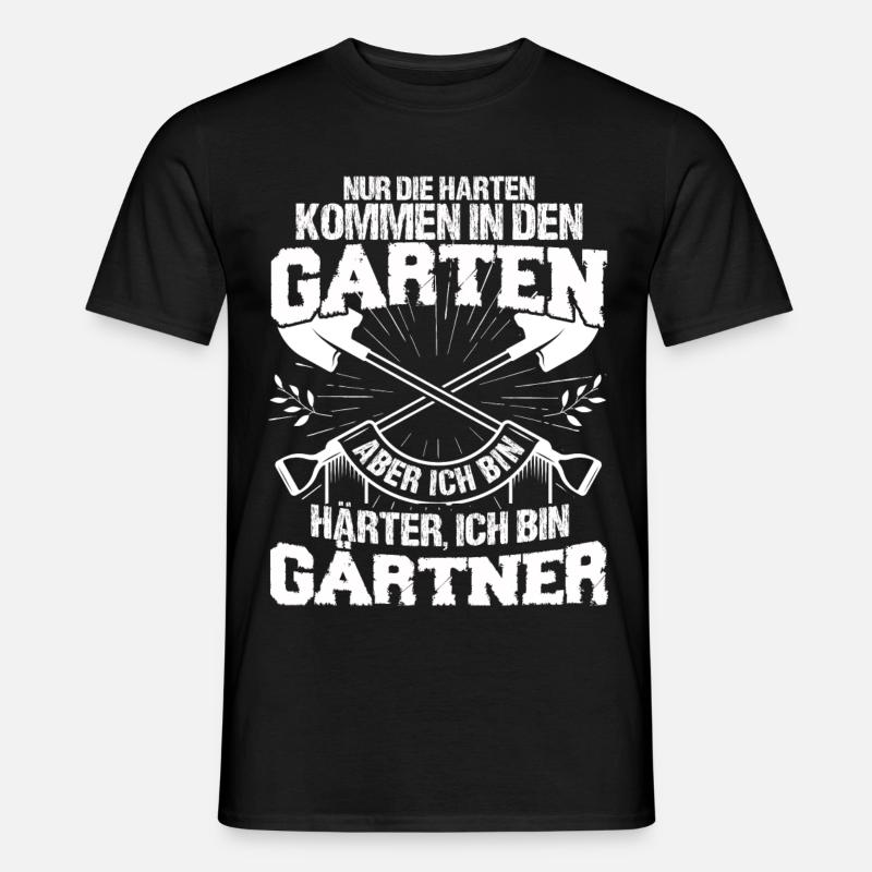 Gärtner - Härter - Männer T-Shirt - Schwarz