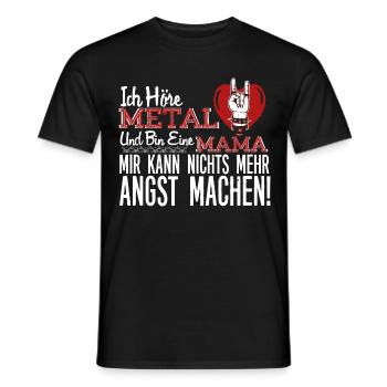 Metal Mama - Männer T-Shirt - Schwarz - Vorne - AI Model Male 178 light (178cm)