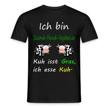 Kuh - Männer T-Shirt - Schwarz - Vorne - AI Model Male 178 light (178cm)