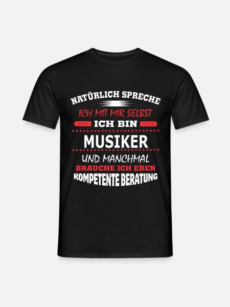 MUSIKER - Männer T-Shirt - Schwarz