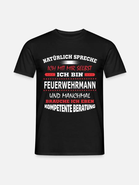 FEUERWEHRMANN - Männer T-Shirt - Schwarz