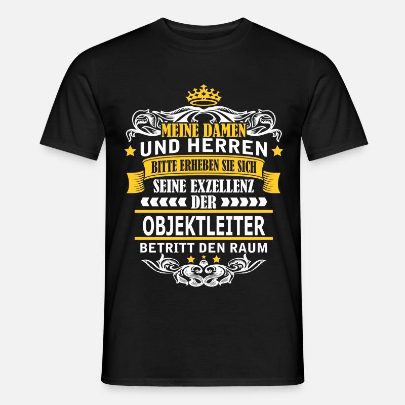 OBJEKTLEITER - Männer T-Shirt - Schwarz